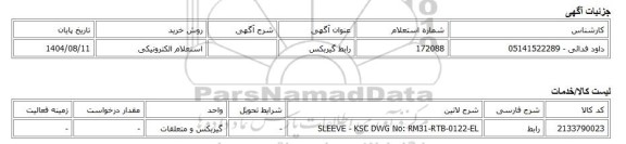استعلام الکترونیکی، رابط گیربکس