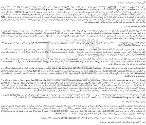 مزایده زمین 