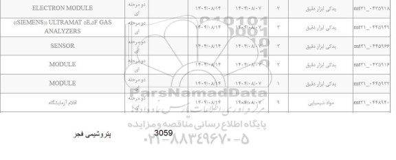 استعلام ELECTRON MODULE ...