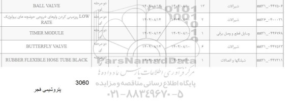 استعلام BALL VALVE ...