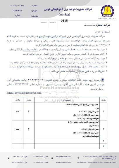 استعلام گلاب ولو دستی 2 اینچ کلاس 1500..