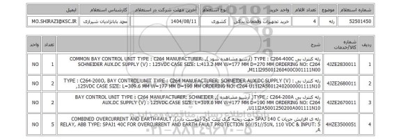 استعلام رله