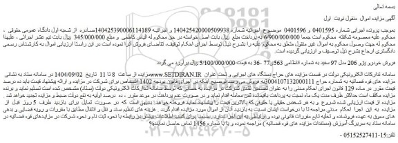 مزایده خودرو پژو 206 مدل 97 سفید