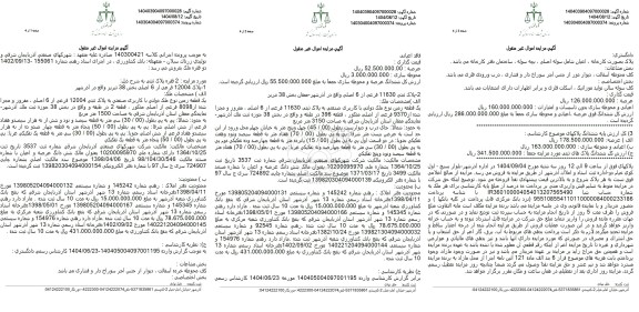 مزایده 2 فقره پلاک ثبتی ...