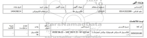 استعلام الکترونیکی، فلکسیبل ها