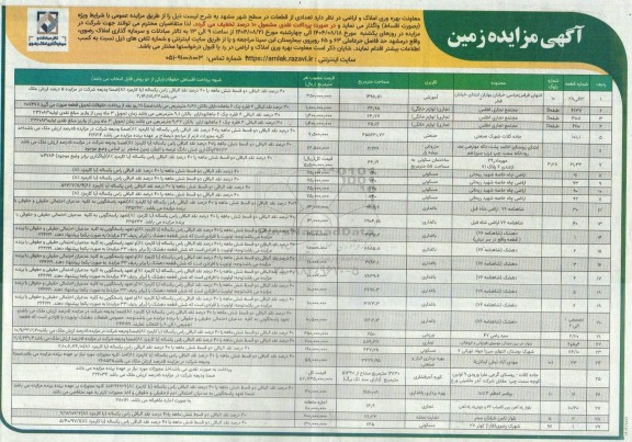 مزایده زمین