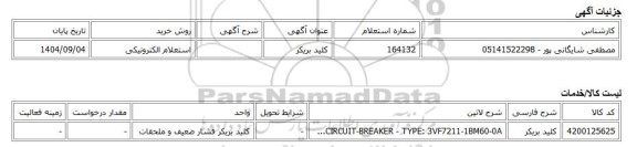استعلام الکترونیکی، کلید بریکر