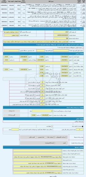 مزایده ، لوازم آرایشی خرازی - روئیت کالا بعهده خریدار است در غیر اینصورت مسئولیتی متوجه سازمان نیست- هزینه های بارگیری برعهده خر