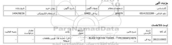 استعلام الکترونیکی، پره فن ILMED