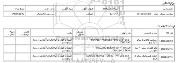 استعلام الکترونیکی، اتصالات