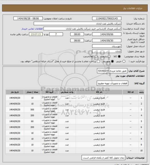 استعلام طبق تقاضا
مریدی53182231