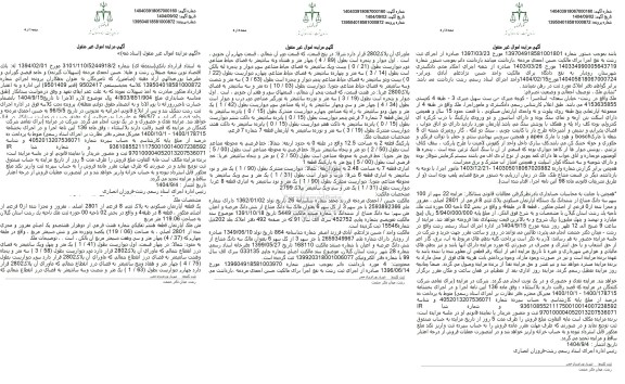 مزایده فروش یک قطعه آپارتمان مسکونی به پلاک تینی و فرعی از 2801 اصلی