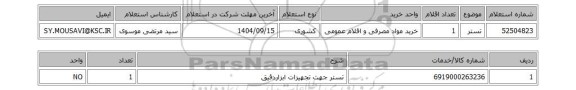 استعلام تستر