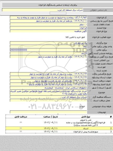 مناقصه, خرید دو دستگاه خودرو وانت عملیاتی مسقف تویوتا هایلوکس دوکابین تغییر کاربری یافته تولید داخل(مدل ۲۰۲۵