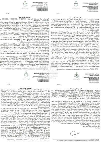 مزایده ششدانگ یک قطعه آپارتمان مسکونی نوع کاربری مسکونی