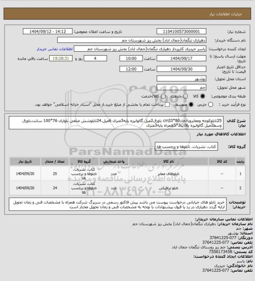 استعلام 25تابلوکوچه ومعابروباابعادcm33*80 باورق2میل گالوانیزه پایه3متری 6میل.24تابلوشش ضلعی بلواری 76*100 سانت،باورق وسط2میل گالوانیزه باقاب3*5همراه پایه3متری