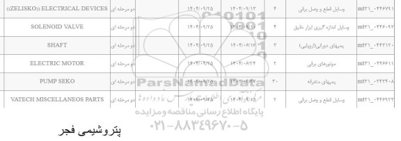 استعلام SOLENOID VALVE...