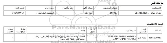 استعلام الکترونیکی، تخته کلم
