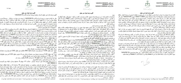 مزایده یک قطعه آپارتمان نوع ملک طلق با کاربری مسکونی به پلاک ثبتی به هزار و پانصد و بیست و دو (3522)