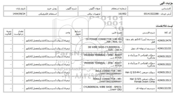 استعلام الکترونیکی، تجهیزات برقی