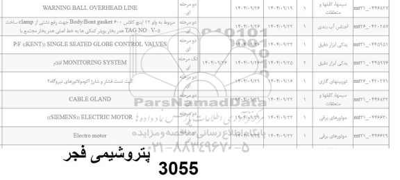 استعلام اقلام MONITORING SYSTEM