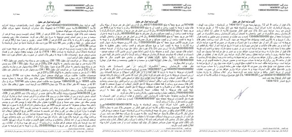 مزایده پلاک ثبتی پلاک 233 فرعی از 336 اصلی ...