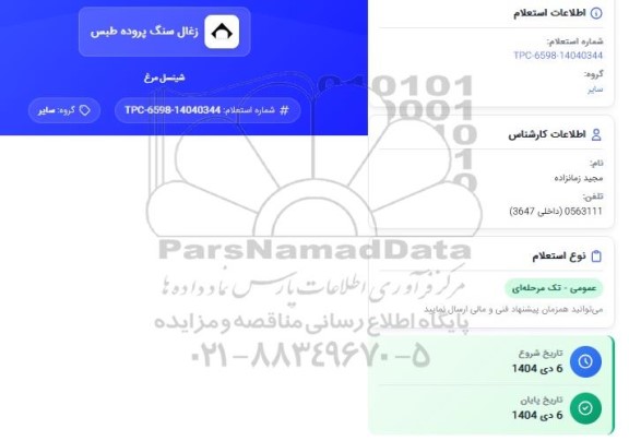 استعلام شنیسل مرغ