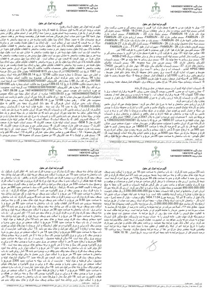 مزایده ششدانگ یک قطعه کارخانه