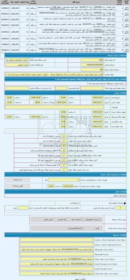 مزایده ، گوشی تلفن همراه بصورت مستعمل و کارکرده در مارک و مدیلهای مختلف  ، خاموش ، فروش بصورت ضایعات( قابلیت ریجیستری ندارد ) ،