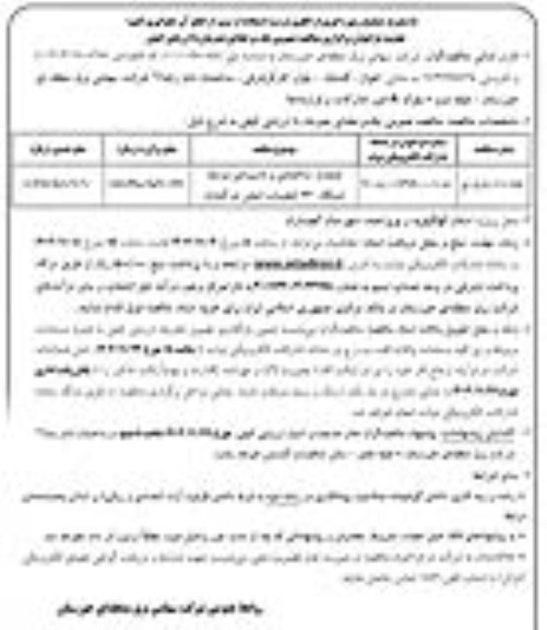 مناقصه عملیات ساختمانی و تاسیساتی توسعه پست 2300 کیلوولت اصلی دوگنبدان  تجدید 