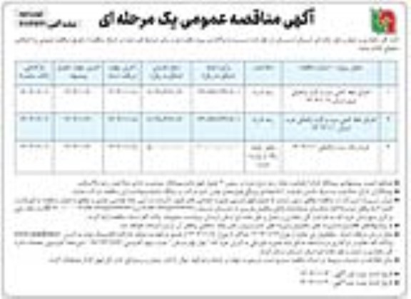 مناقصه اجرای خط کشی سرد و گرم ترافیکی ...