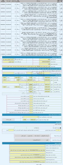 مزایده ، گوشی تلفن همراه به مارک IPHONE  بصورت مستعمل و کارکرده در مدل های مختلف دارای کد ریجیستری ، بصورت خاموش و بسته باز شده