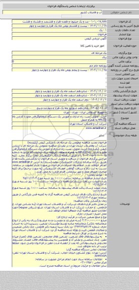 مناقصه, خرید، تحویل، نصب، راه اندازی و آموزش یک دستگاه کروماتوگرافی مایع با کارایی بالا ((HPLC به همراه متعل