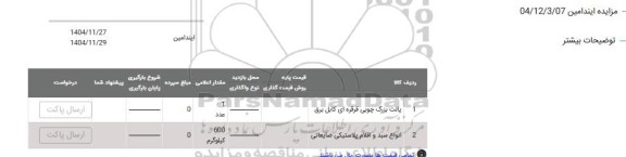 مزایده پالت بزرگ چوبی قرقره ای کابل برق...