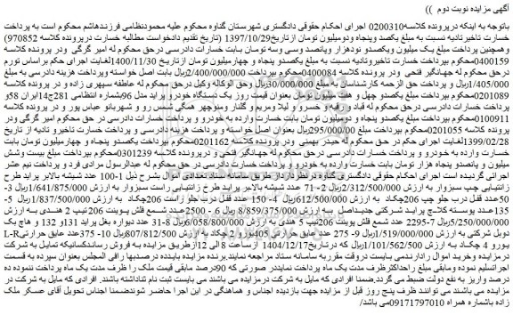 مزایده 100 عدد شیشه بالابر پراید طرح زانتیایی چپ سبزوار و...