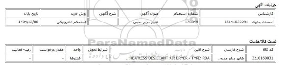 استعلام الکترونیکی، هایپر درایر جذبی