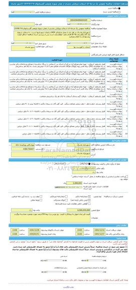 مناقصه، مناقصه عمومی یک مرحله ای اسفالت وروکش بخشی از معابر شهرک ولیعصر گلستانهای 6-7-8-9-10-11شهر ماسال