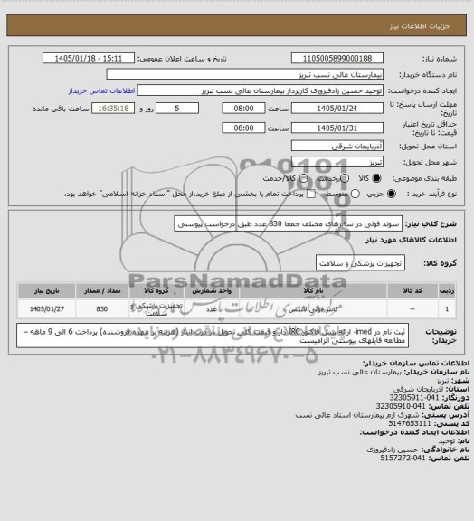 استعلام سوند فولی