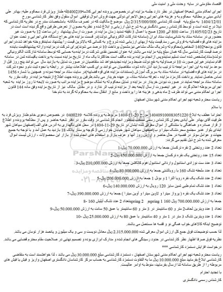 مزایده تعداد 2 عدد روتختی 2 نفره ترکسان و...