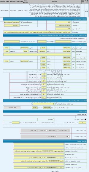 مزایده ، تعداد 19 کیسه به وزن خالص 19000 کیلوگرم بذرت ذرت هیبریدی ضد عفونی شده - کارگزاری ها و نهادها ی زیر مجموعه سازمان جهاد ک