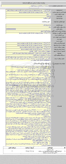 مناقصه, عملیات تکمیلی سایت مخزن ۵۰۰مترمکعبی وزمه بیجار-شهرستان تالش