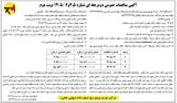 مناقصه خرید ریکلوزر گازی هوایی با تامین کننده برق.... نوبت دوم