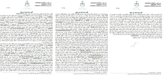 مزایده فروش میزان یک دانگ از ششدانگ عرصه و اعیان یک قطعه آپارتمان وضعیت خاص طلق با کاربری به پلاک ثبتی 239984 فرعی