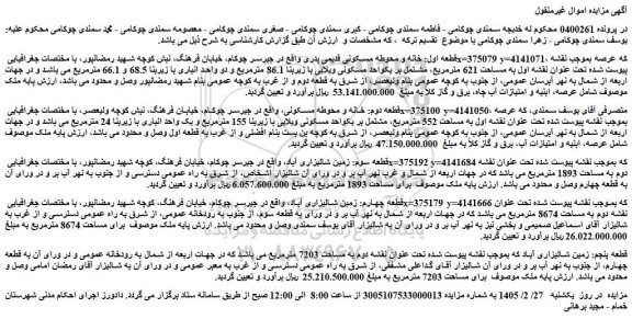 مزایده خانه و محوطه مسکونی قدیمی پدری