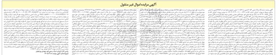 مزایده ششدانگ پلاک ثبتی 7053 فرعی از 10599 اصلی مفروز و مجزا شده از 6789 فرعی از اصلی