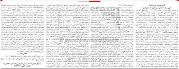 مزایده فروش یک قطعه آپارتمان مسکونی نوع ملک طلق با کاربری مسکونی به پلاک ثبتی 74 فرعی از 1307 اصلی 