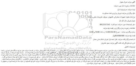 مزایده سیم کارت