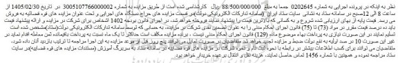 مزایده ملک مسکونی