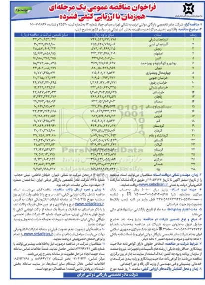 مناقصه واگذاری راهبری مراکز ذخیره سازی به بخش غیر دولتی 