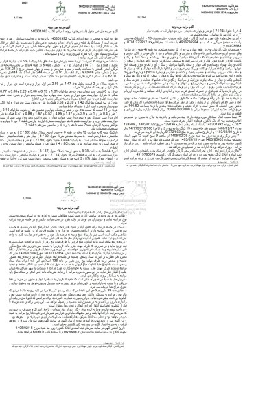مزایده فروش ششدانگ یک قطعه اپارتمان با پلاک ثبتی 14171 فرعی از 2 اصلی 